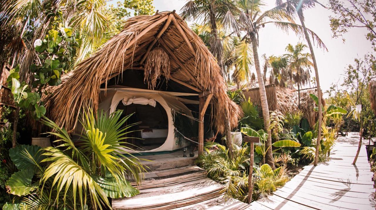 Готель Uman Glamping & Cenote Тулум Екстер'єр фото